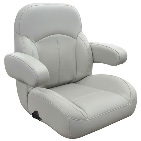 SUITE MARINE Suite Marine SM9712510109 Boat Seat Captain Chair - Gray SM9712510109